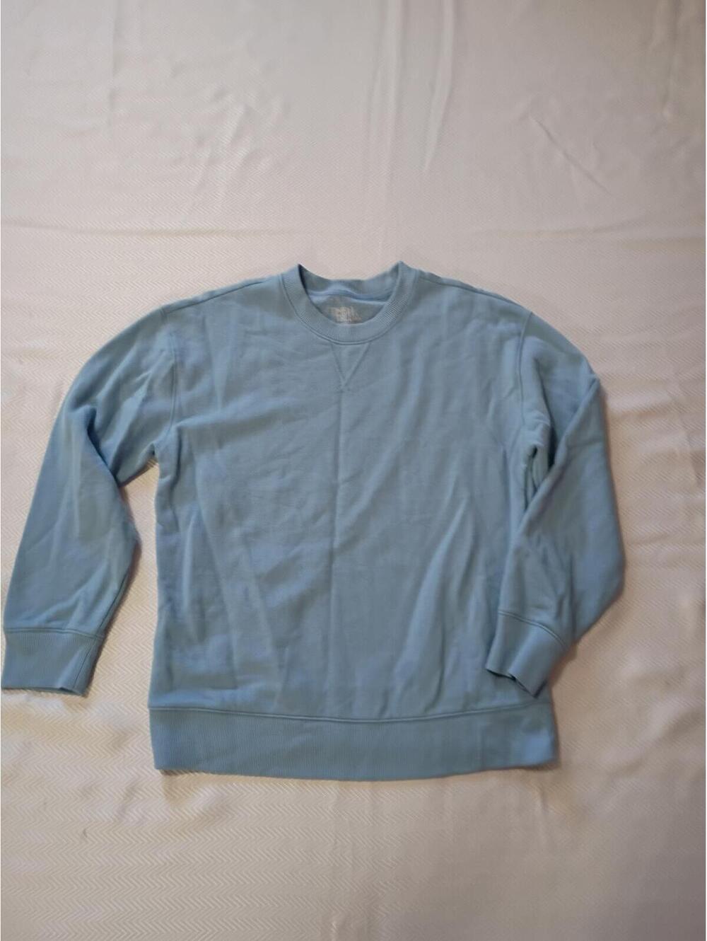 Time and Tru Light Blue Crewneck Sweatshirt Size S